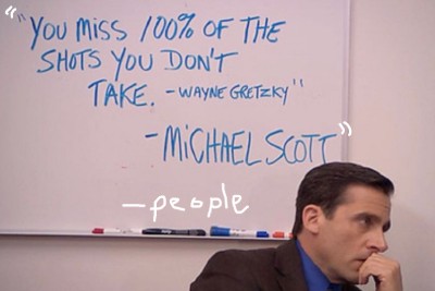 the office 100% shot meme