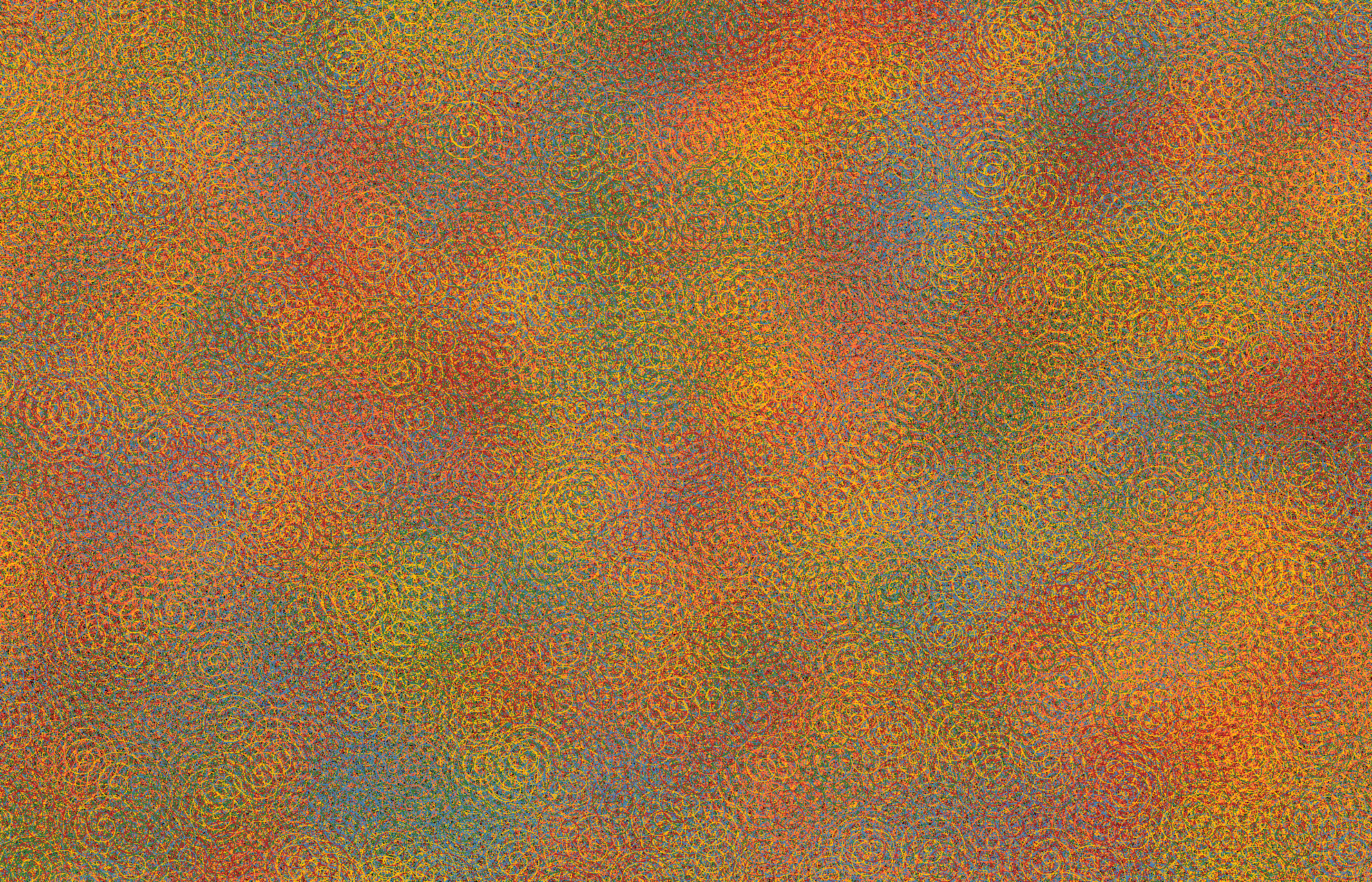 a render of thick colorful spiral patterns
