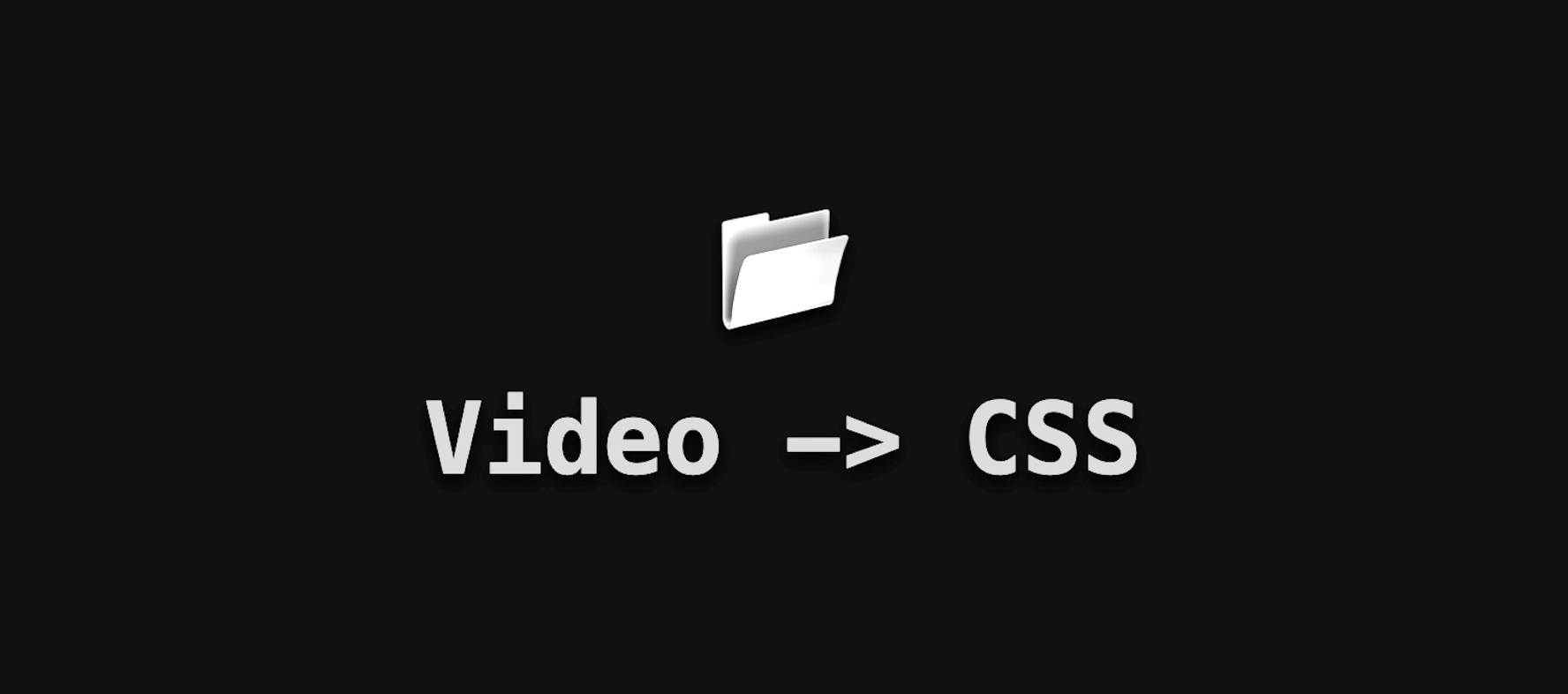 text of css to video on a background with a upload file icon